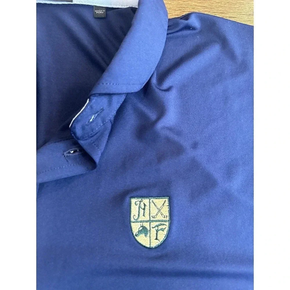 Grayson Golf Polo Shirt Mens 2XX Large Performance Blue Stretch Made Peru - Picture 11 of 12